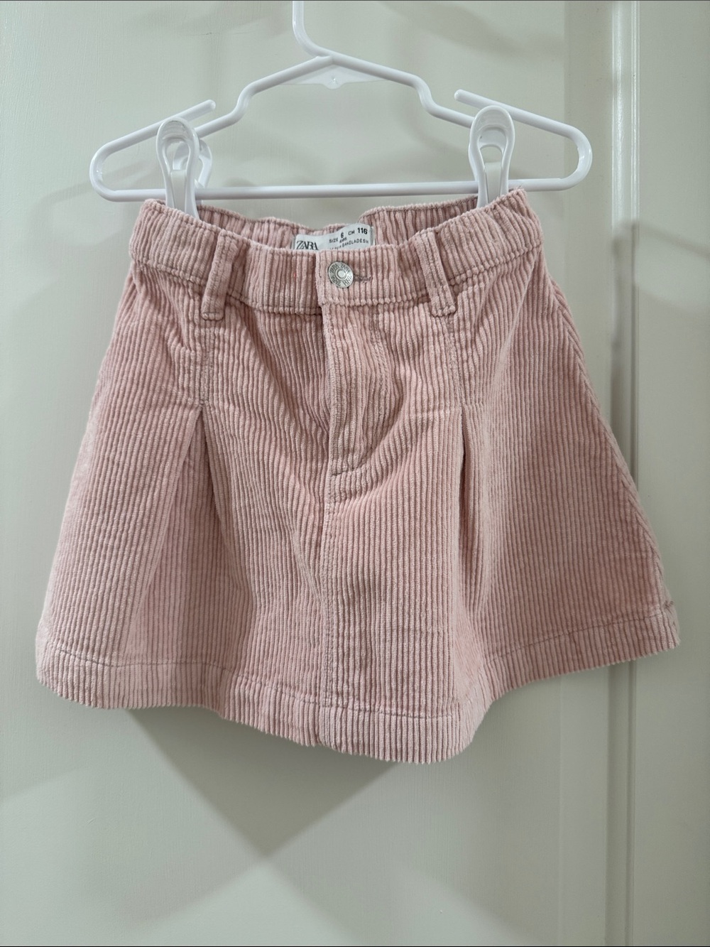 Zara Kids Pink Corduroy Skirt
